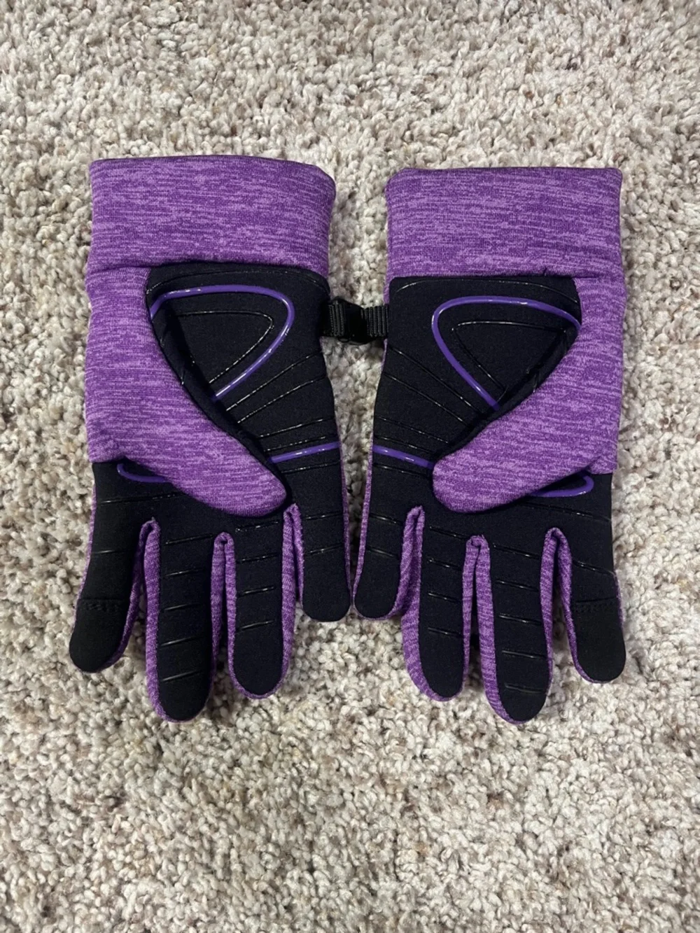 Head Kids Fabulous Heathered Purple Touchscreen Mittens